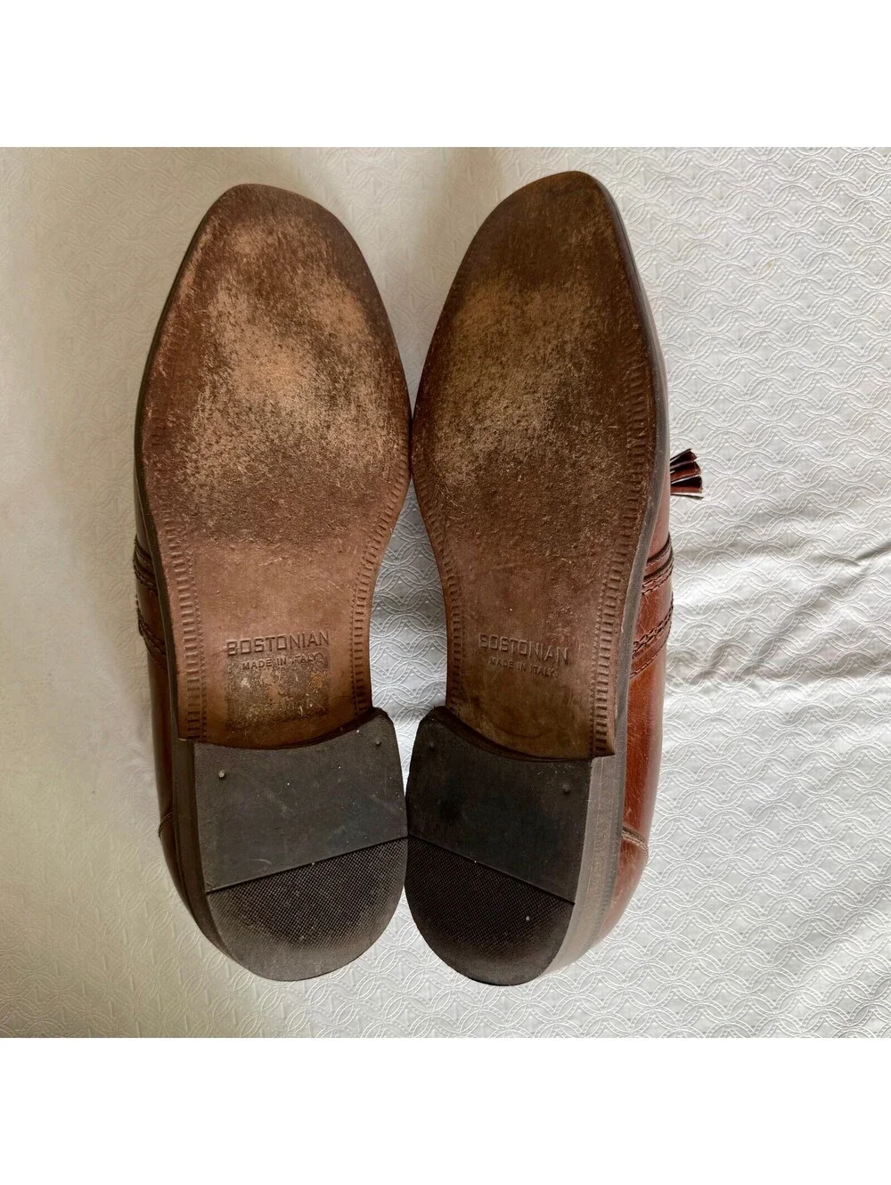 Bostonian Brown Leather Tassel Loafers Men's Size 9M